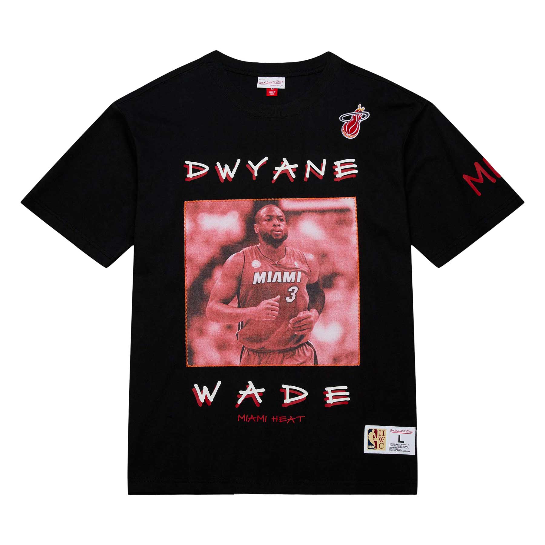 Nba Heavy Player Tee Vintage Heat