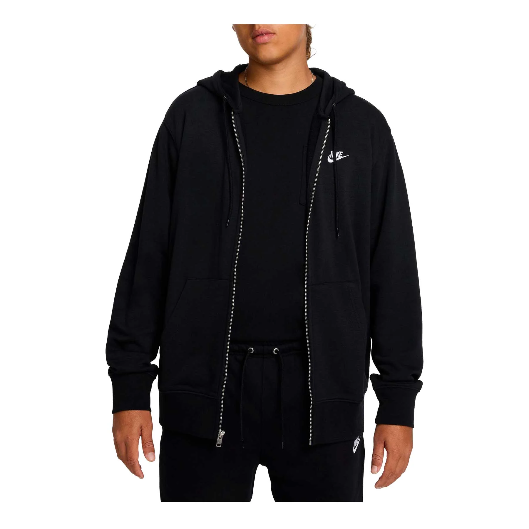 Felpa FULL zip Con Cappuccio Mini Logo Garzata
